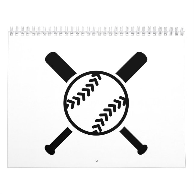 Softball crossed bats calendar (Cover)