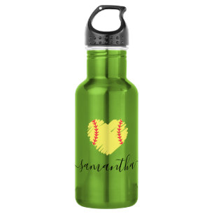 Softball Custom Personalized Girls Womens 532 Ml Water Bottle