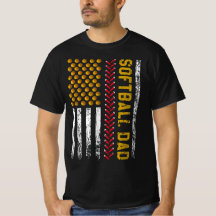 Softball Dad American Flag