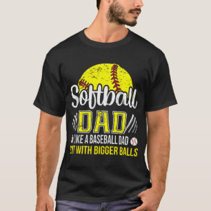Softball Dad Definition Funny Father'S Day  T-Shirt