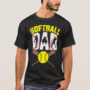 Softball Dad Fastpitch Father's Day T-Shirt