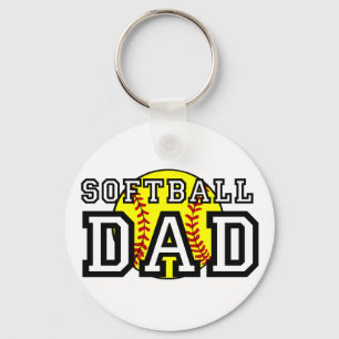 Softball Dad Keychain