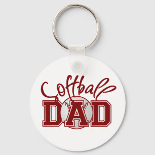Softball DAD Keychain