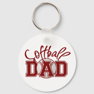 Softball DAD Keychain