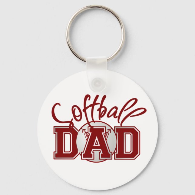 Softball DAD Keychain (Front)