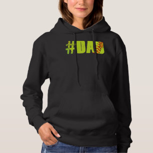 Softball Dad Loving Father Legendary Softball Pl Hoodie