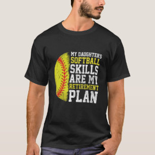 Softball Dad Mom Baseball Player T-Shirt