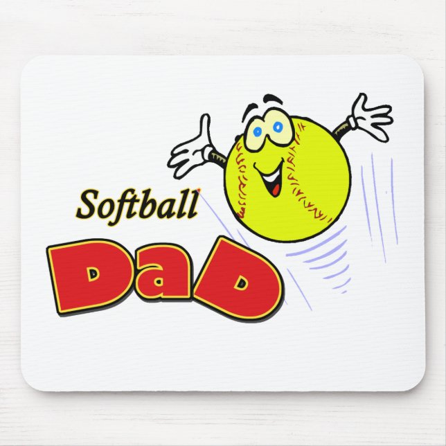 Softball Dad Mouse Pad (Front)