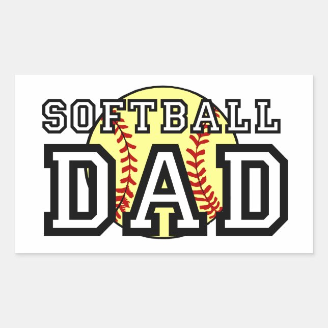 Softball Dad Sticker (Front)