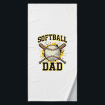 Softball Dad Vintage Varsity Crossed Bats Design_1 Bath Towel<br><div class="desc">Softball Dad Vintage Varsity Crossed Bats Design_1</div>