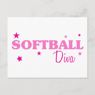 Softball Diva Postcard