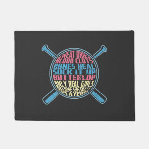 Softball Doormat