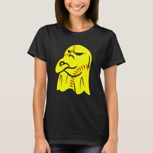 Softball Ghost Softball Lover Halloween Costume_1 T-Shirt