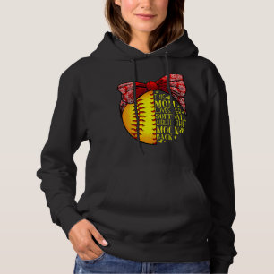 Softball Gift Mom Women Pitcher Catcher Girls Hoodie