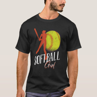 Softball Girl Women Softball Player Softball T-Shirt