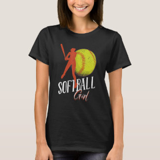 Softball Girl Women Softball Player Softball T-Shirt