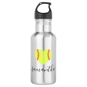 Softball Girls Womens Personalized 532 Ml Water Bottle