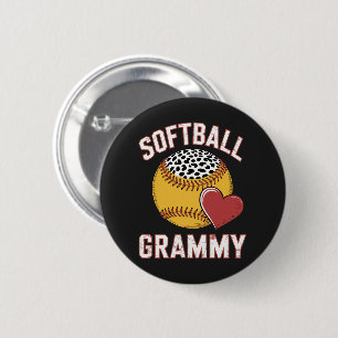 Softball Grammy 2 Inch Round Button
