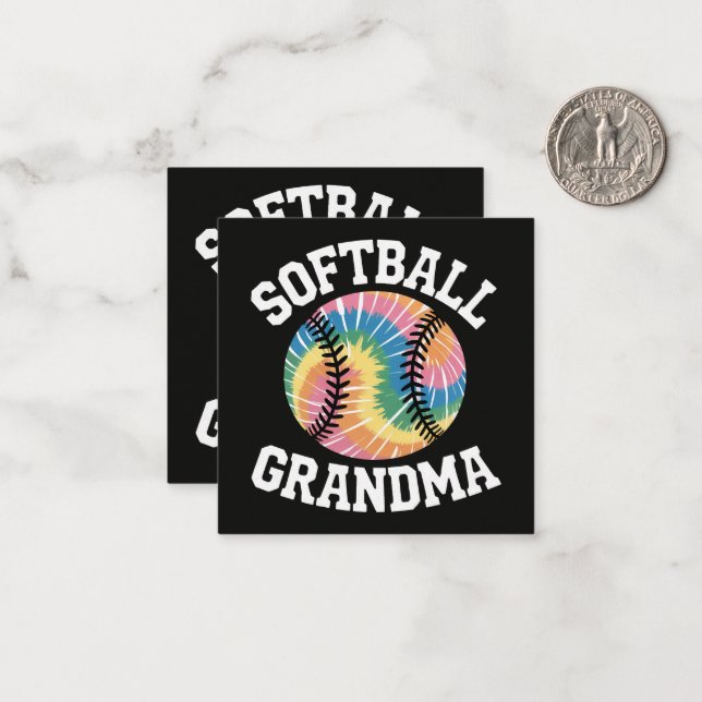 Softball Grandma Card (Front/Back In Situ)