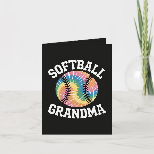 Softball Grandma Holiday Card (Front)