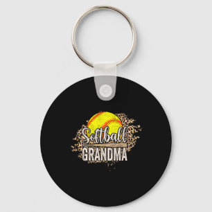 Softball Grandma Nana Mother's Day Cheering Boy Sp Keychain