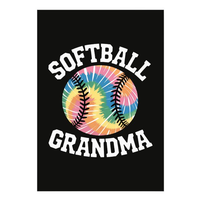 Softball Grandma Photo Print (Front)