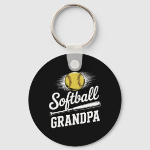 Softball Grandpa _2 Keychain