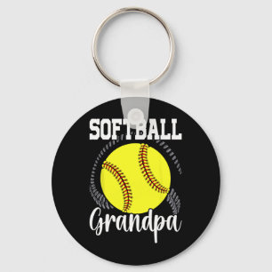 Softball Grandpa Grandfather Father's Day _1 Keychain