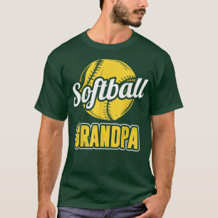 Softball Grandpa Grandfather Father's Day T-Shirt