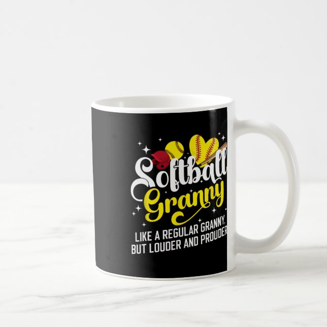 Softball Granny Of A Softball Player Granny Defini Coffee Mug (Right)