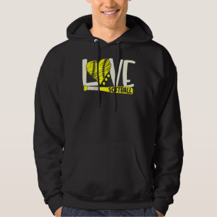 Softball Graphic Saying For Teen Girls And Women Hoodie