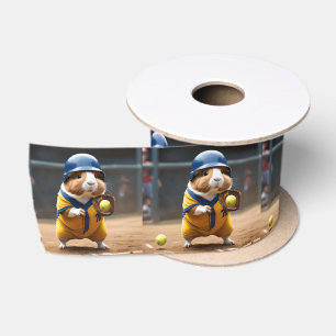 Softball Guinea Pig, Satin Ribbon
