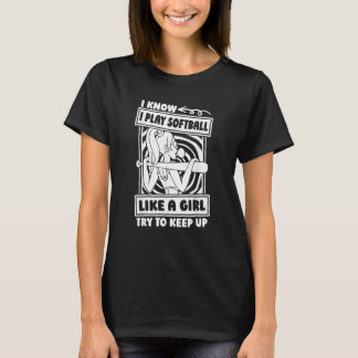 Softball Humorous Pitcher   Batter Catcher Softbal T-Shirt