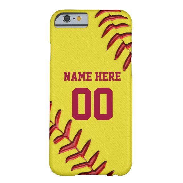 Softball iPhone Cases, NAME, NUMBER Newest - Older Case-Mate iPhone Case (Back)