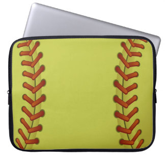 Softball is fun laptop sleeve