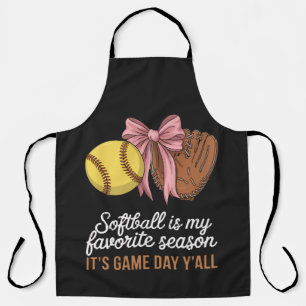 Softball is My Favourite Season Apron