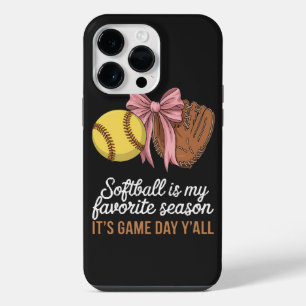 Softball is My Favourite Season iPhone 14 Pro Max Case