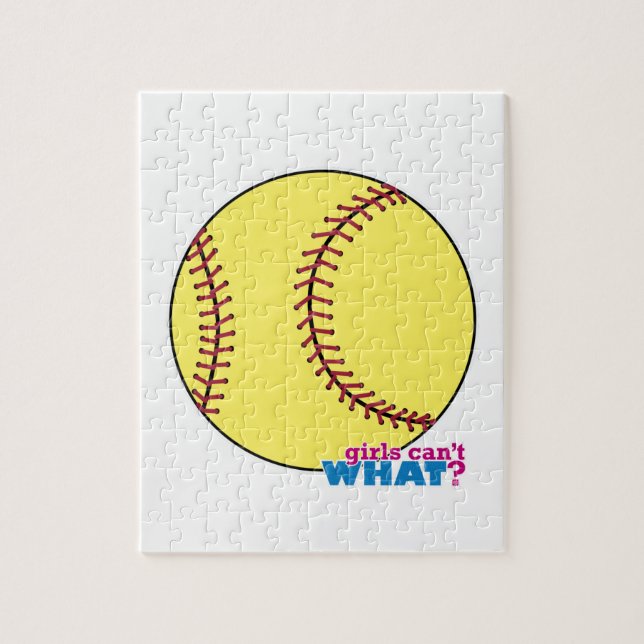 Softball Jigsaw Puzzle (Vertical)