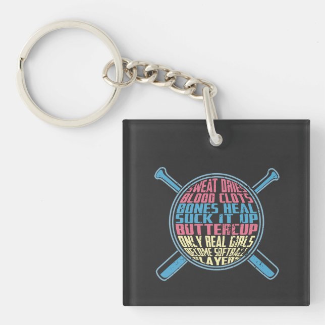Softball Keychain (Front)