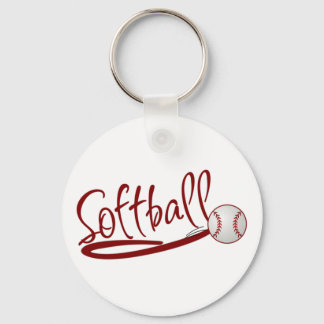 Softball Keychain