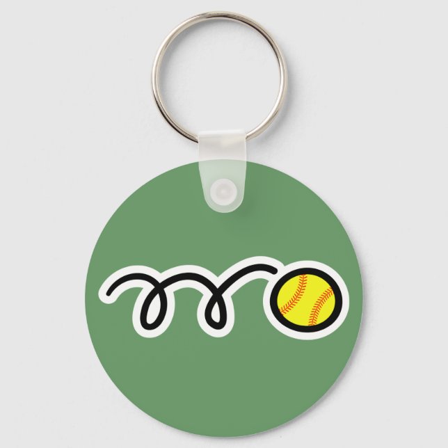 Softball Keychain (Front)