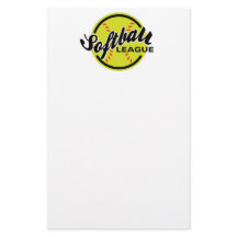 Softball League Stationary