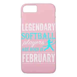 Softball Legends are born in February Case-Mate iPhone Case