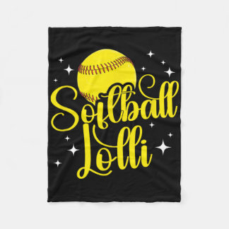 Softball Lolli Of A Softball Player Lolli  Fleece Blanket