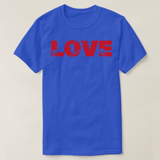 Softball LOVE Funny 13 T-Shirt (Design Front)