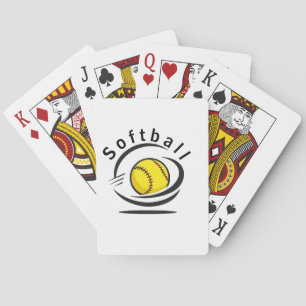 Softball Lover Playing Cards