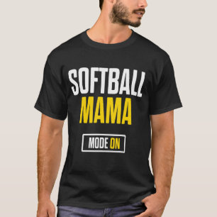 Softball Mama Proud Mom Team Player 10 T-Shirt