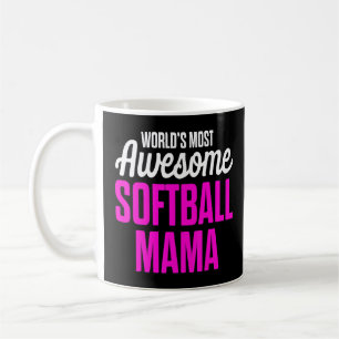 Softball Mama Proud Mom Team Player 11 Coffee Mug