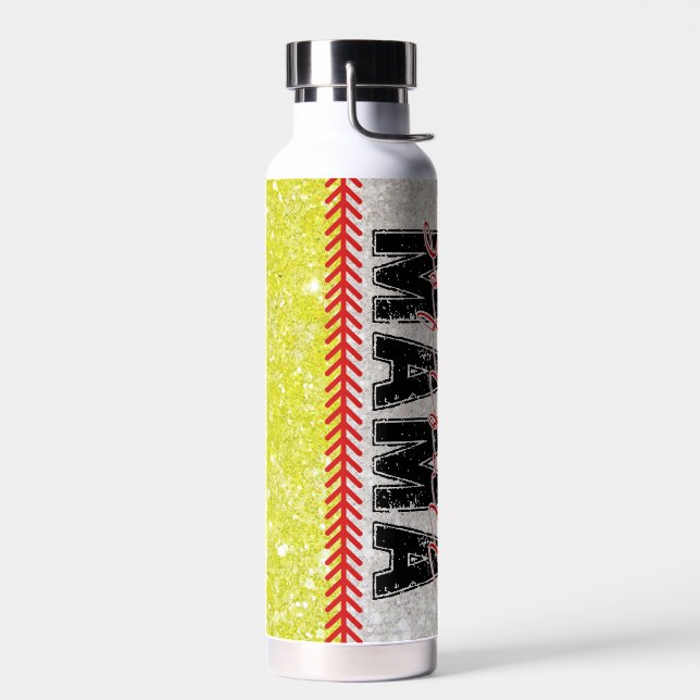 softball mama water bottle (Left)