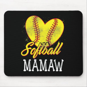 Softball Mamaw Softball Player Mouse Pad